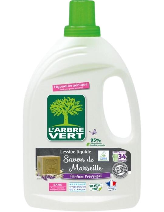 Lessive liquide savon Marseille 33 doses  6 x 1,53 L