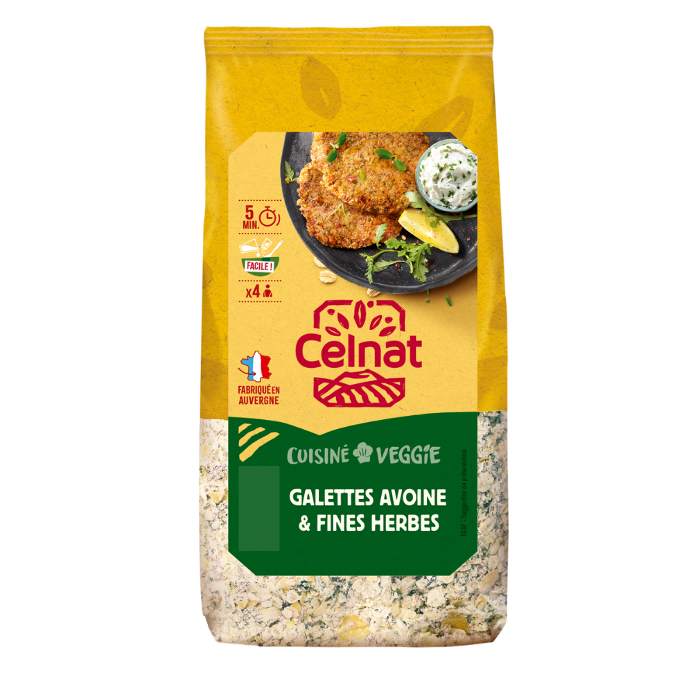Galettes avoine et fines herbes BIO 8 x 200 gr