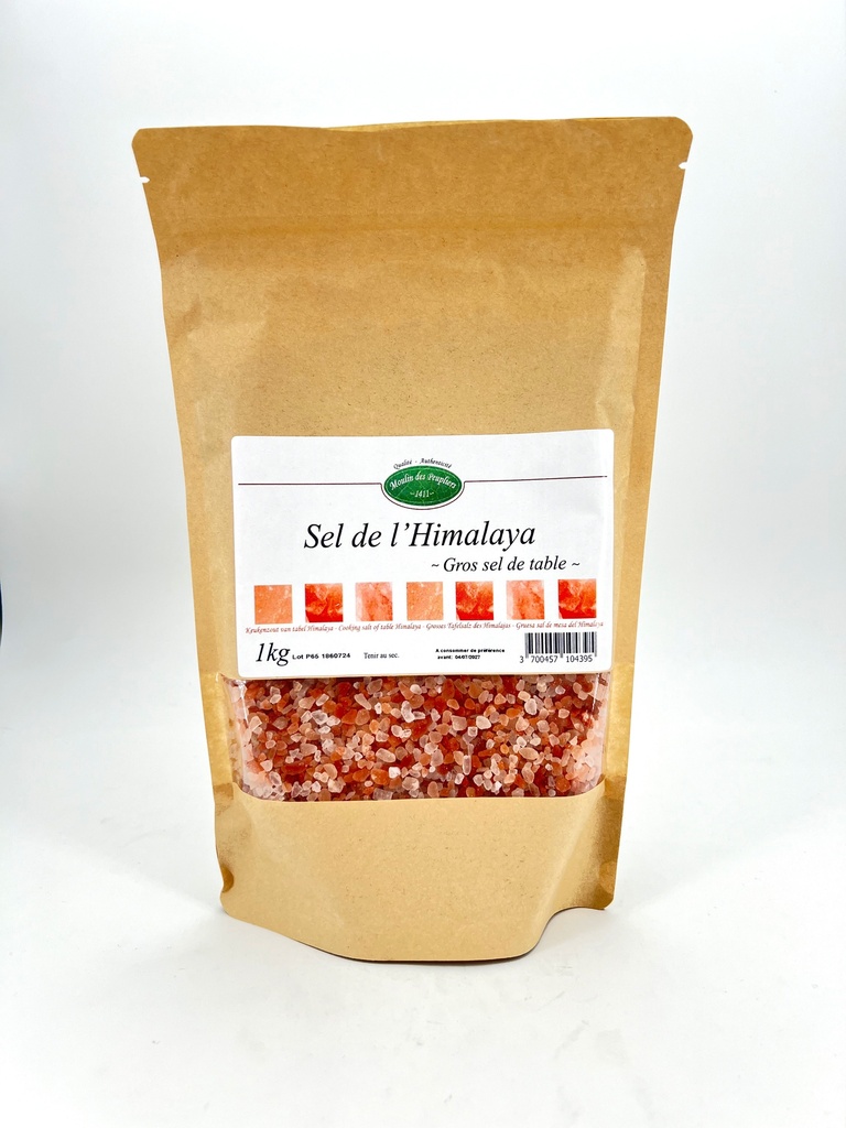 Sel rose de l'Himalaya cristaux BIO 8 x 1 Kg