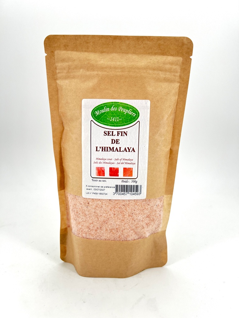 Sel rose de l'Himalaya fin BIO 9 x 500 gr