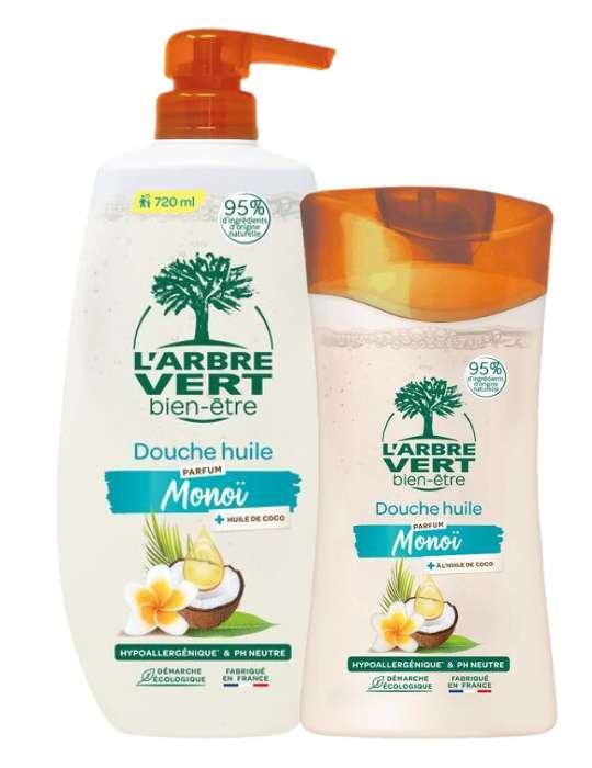Huile de douche coco et monoï 6 x 250 ml