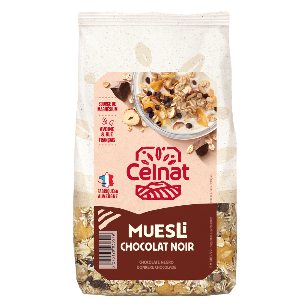 Muesli chocolat noir BIO 6 x 375 gr