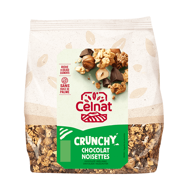 Crunchy chocolat noisette BIO 500gr — Carton de 6 pces
