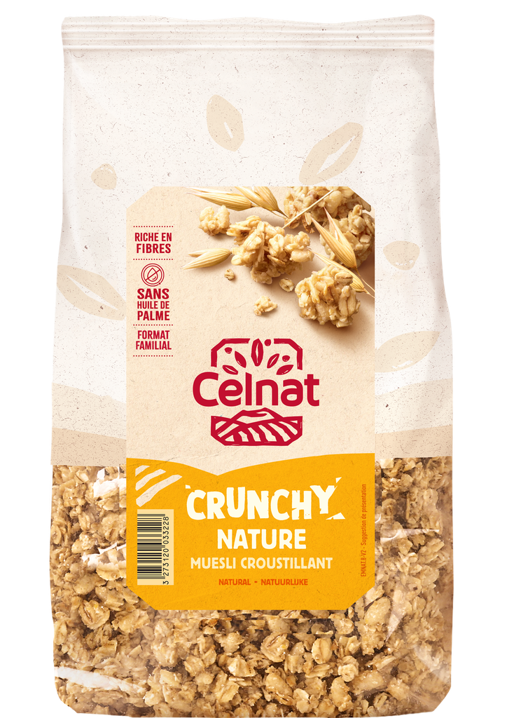 Crunchy nature BIO 800 gr — Carton de 6 pces
