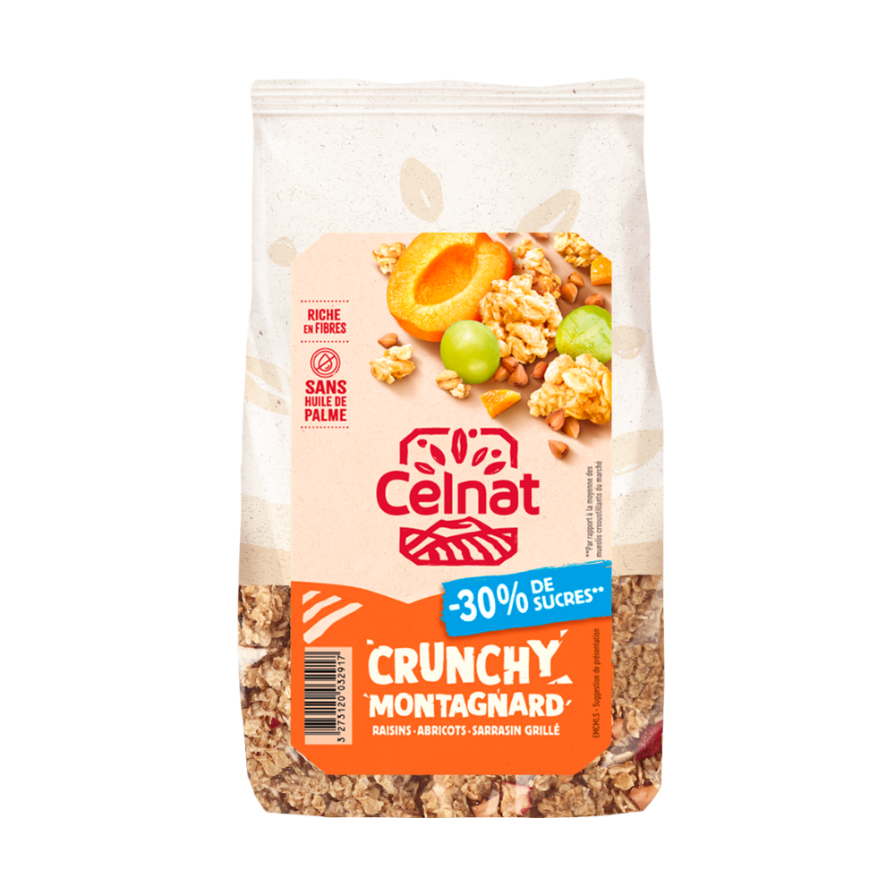 Crunchy montagnard -30% sucres BIO 6 x 400 gr