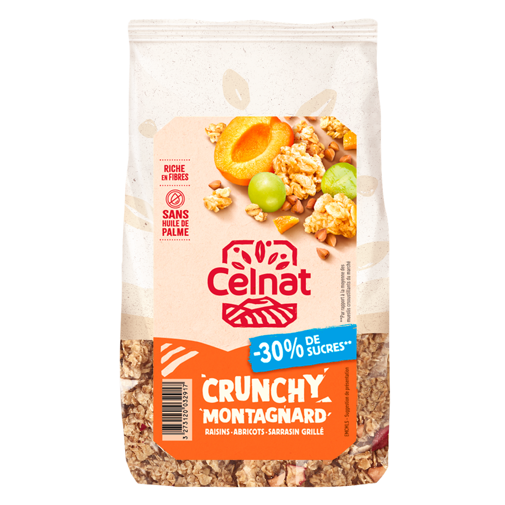 Crunchy montagnard -30% sucres BIO 6 x 400 gr