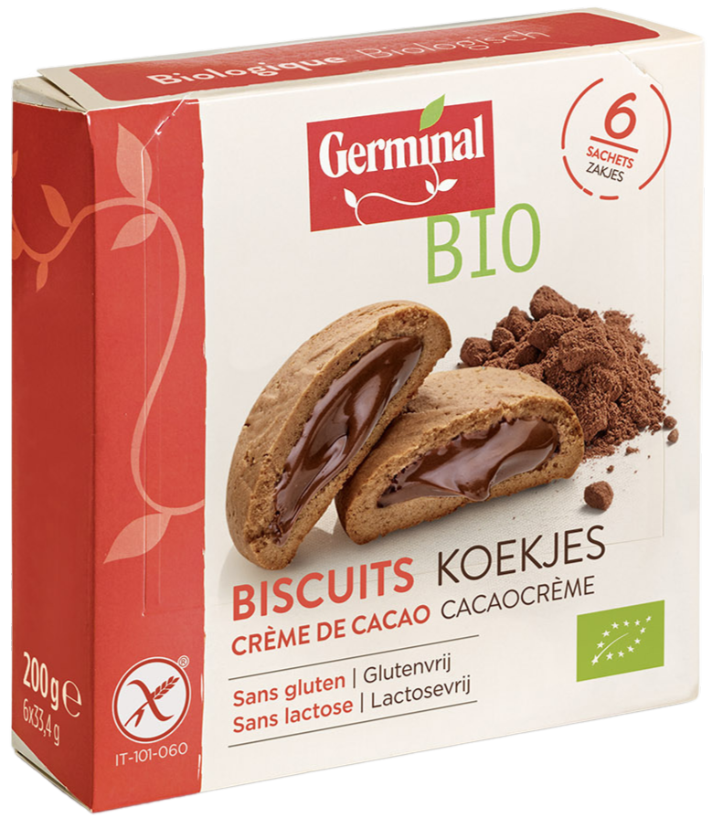 Biscuit fourré cacao sans gluten BIO 10 x 200 g