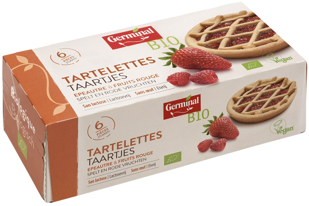 Tartelette fruits rouges BIO 8 x 270 g
