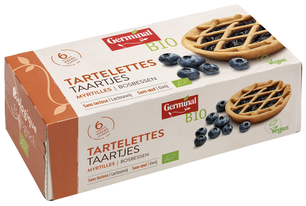 Tartelettes myrtilles BIO 8 x 270 g