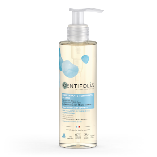 Huile lavante relipidante neutre BIO 500 ml — Carton de 6 pces