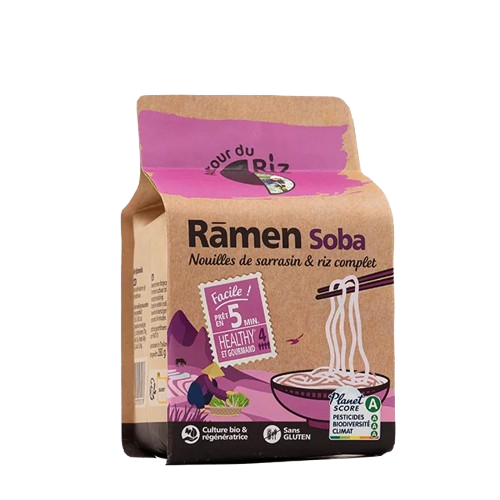 Rãmen Soba (sarrasin & riz complet) BIO 280 gr — Carton de 12 pces