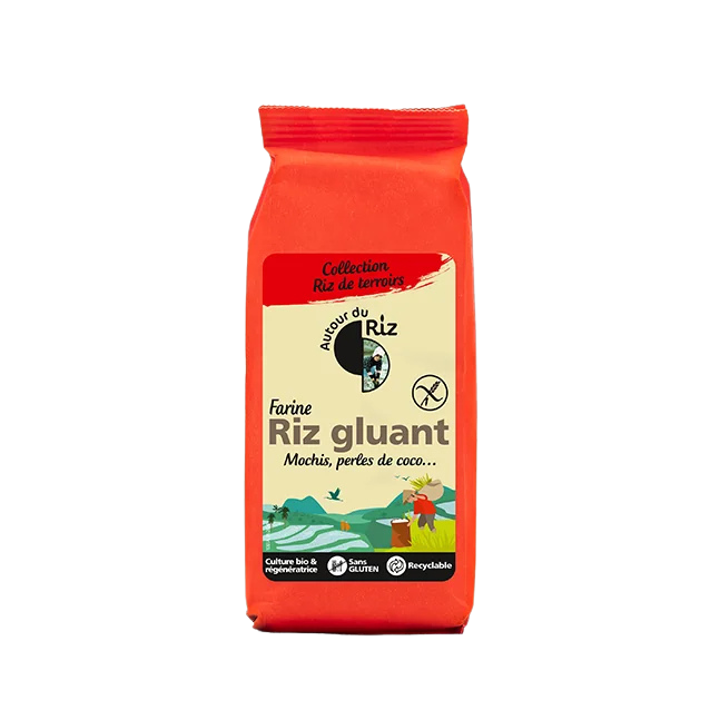 Farine de riz gluant BIO 350 gr — Carton de 12 pces