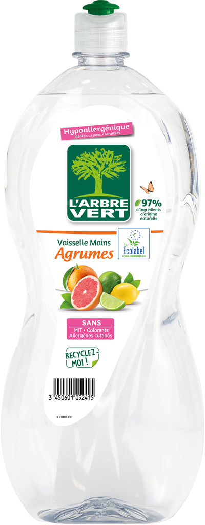 Liquide vaisselle main agrumes 8 x 1,4 L