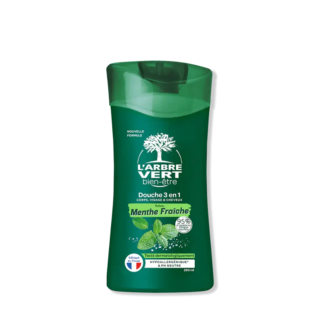Corps & cheveux 3 en 1 (corps, visage, cheveux) homme à la menthe fraîche 6 x 260ml