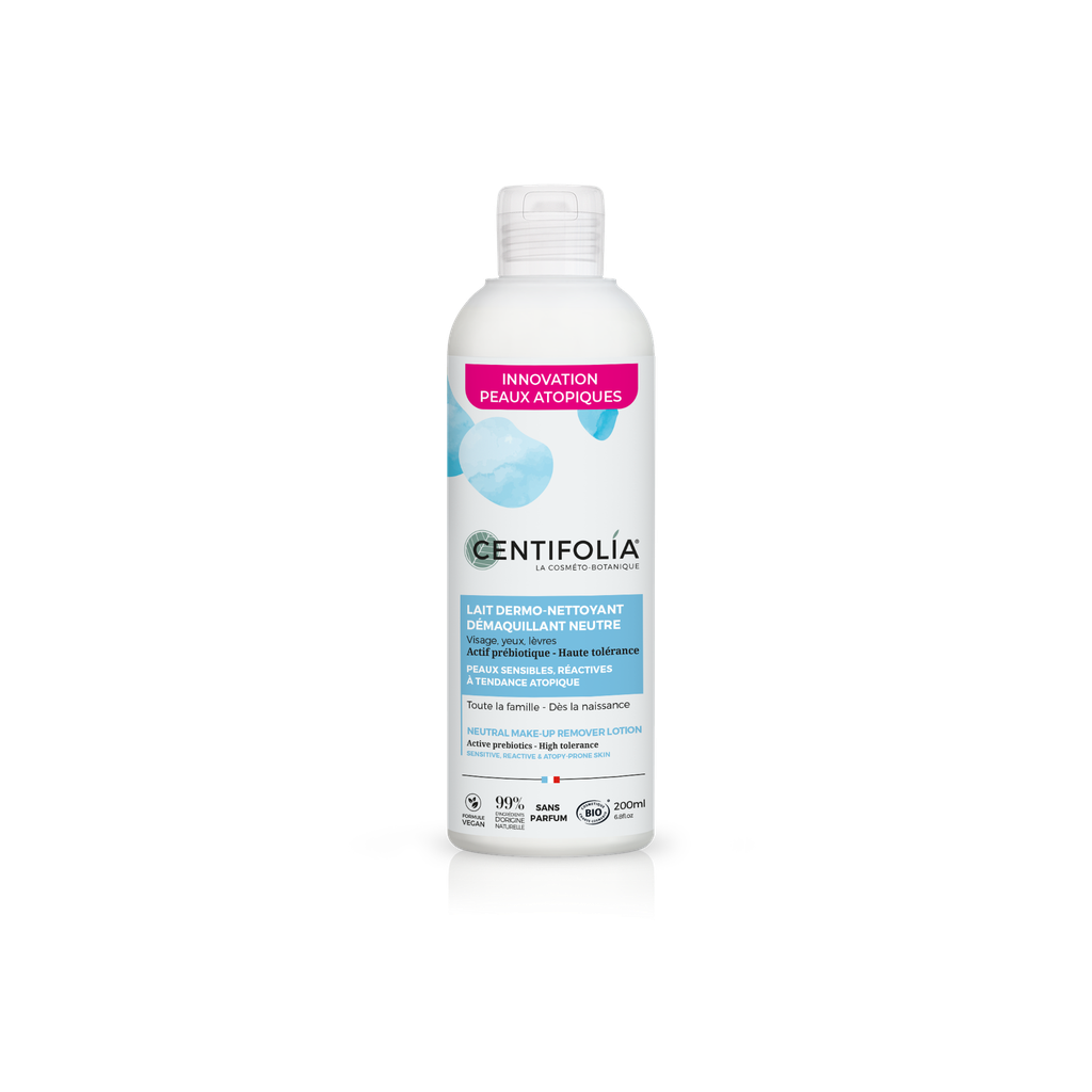 Lait dermo-nettoyant démaquillant neutre BIO 200 ml — Carton de 6 pces