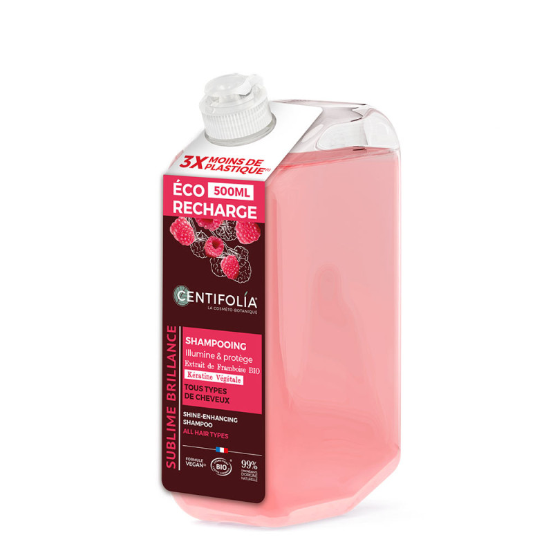 Ecorecharge Shampooing brillance BIO  500ml — Carton de 6 pces