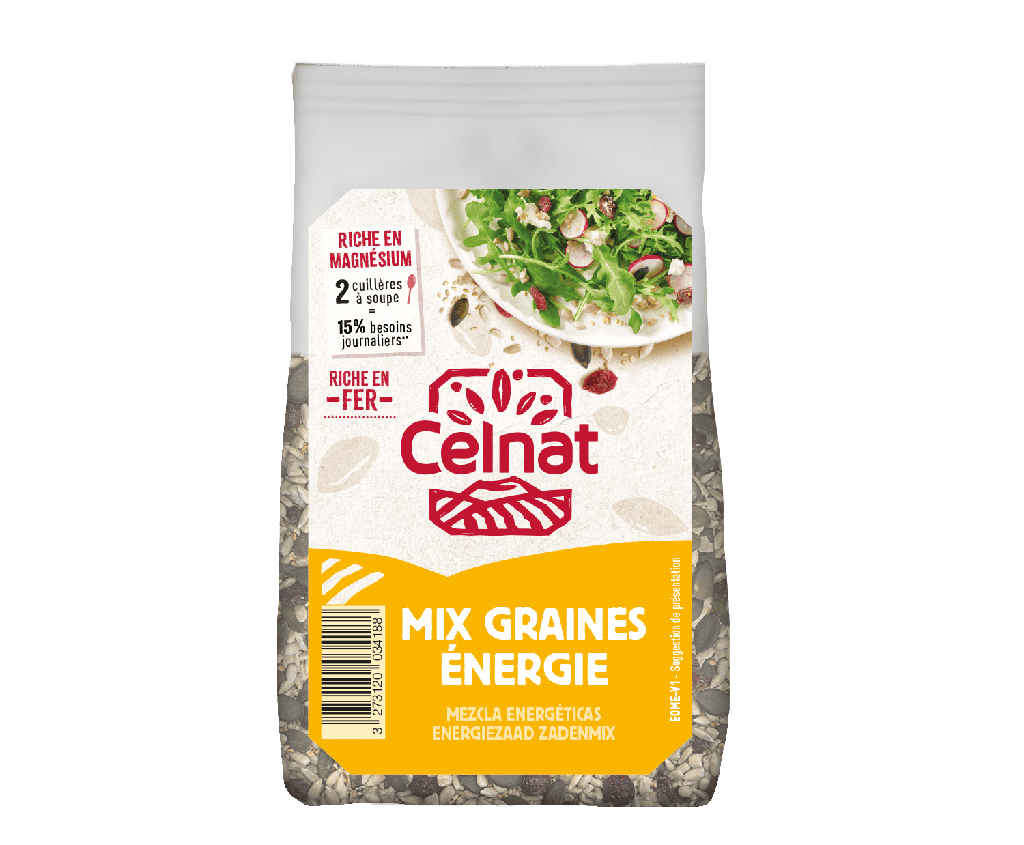 Mix graines énergie BIO 250 gr — Carton de 8 pces