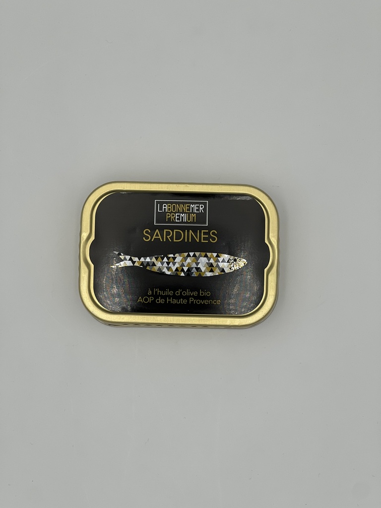 Sardines huile d’olive BIO AOP de Haute Provence 18 x 115gr