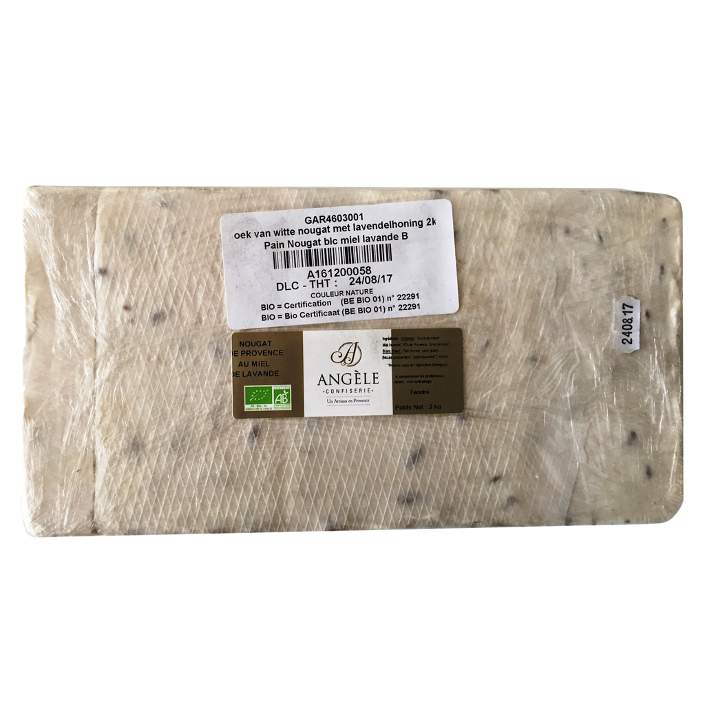 Pain de nougat blanc au miel de lavande 2 kg