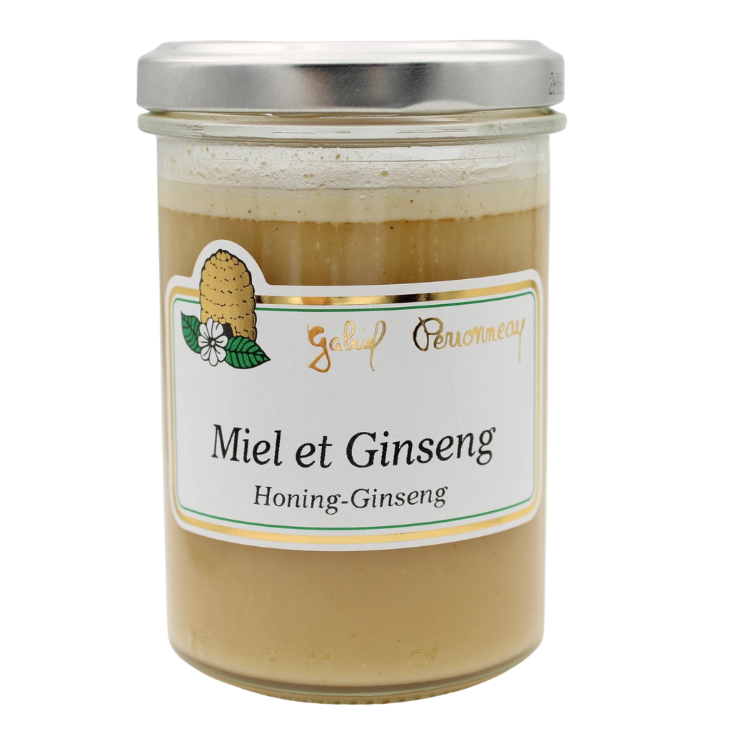 Miel crémeux (240g) + ginseng (1,2%) NON-BIO 250 gr
