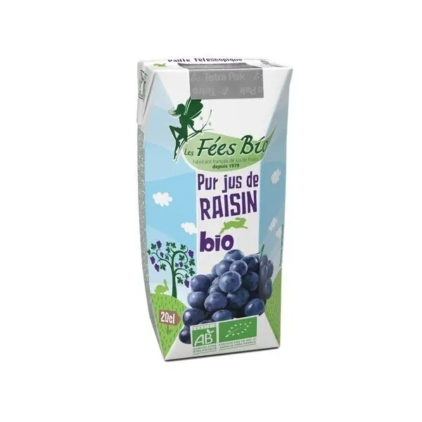 Pur jus de raisins rouges BIO 20cl