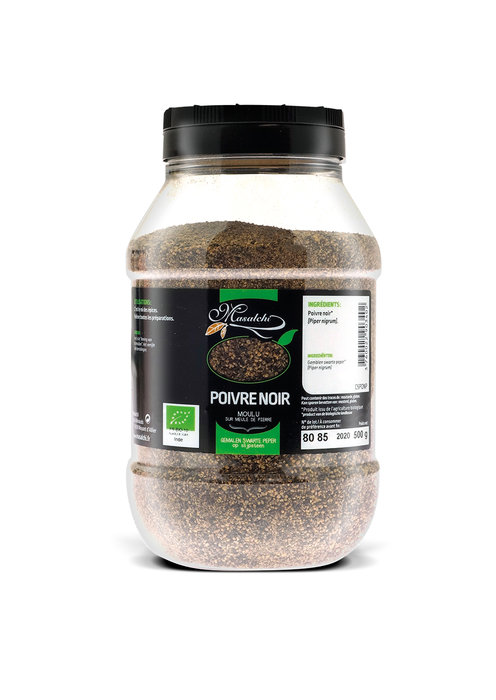 Poivre noir moulu BIO 500gr