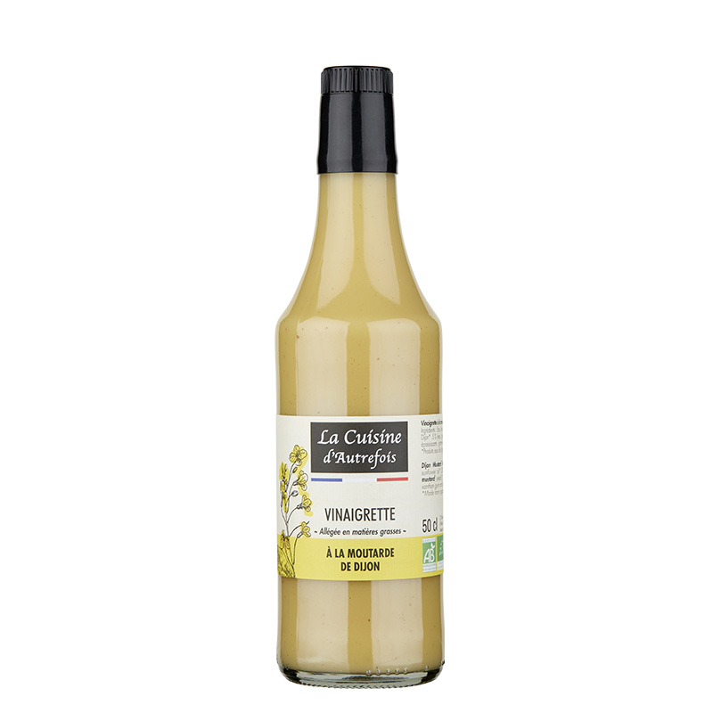 Vinaigrette allégée à la moutarde de Dijon BIO 500 ml