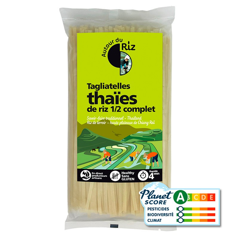 Tagliatelles Thaïes riz 1/2 complet BIO 400 gr