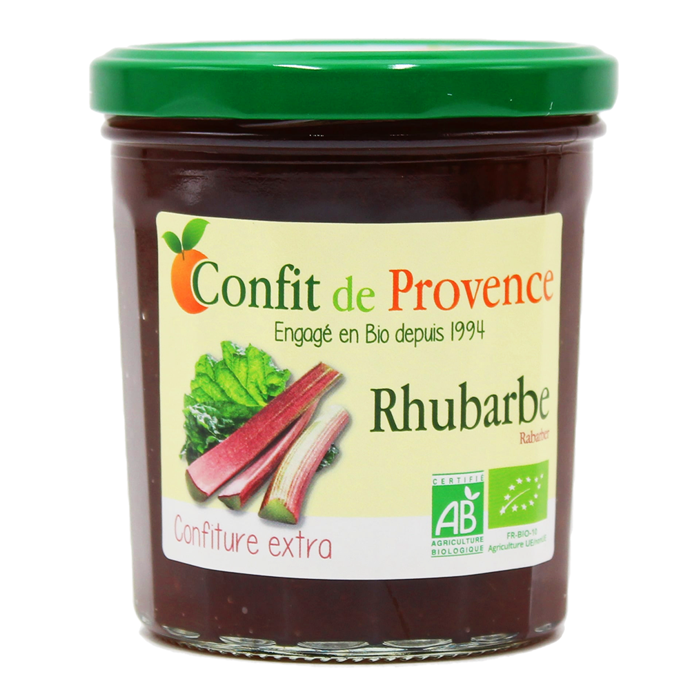 Préparation 65% fruits rhubarbe France BIO 300 gr