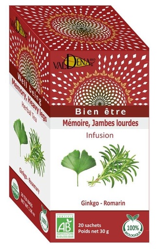 [4] Valdena BIO 12 x 20 infusion gingko/romarin