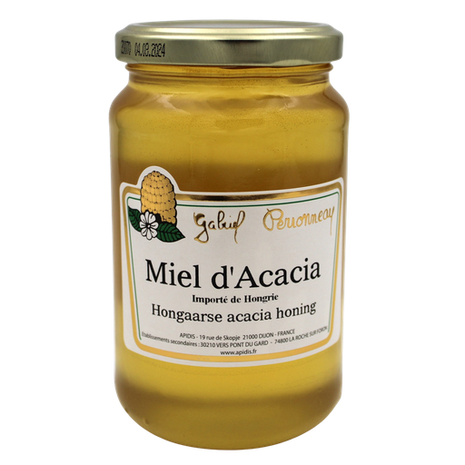 [7565021] Miel d'Acacia d'Hongrie NON-BIO 500 gr — Carton de 6 pces