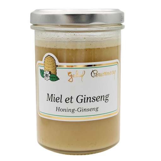 [8965077] Miel crémeux (240g) + ginseng (1,2%) NON-BIO 250 gr — Carton de 6 pces