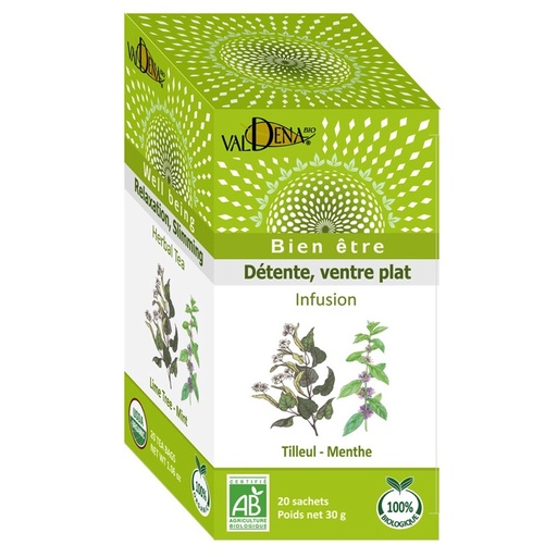 [9] Valdena BIO 12 x 20 infusion tilleul/menthe