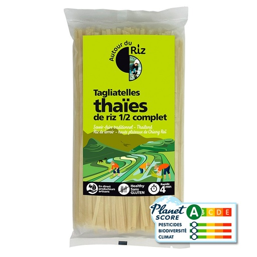 [AUT3005] Tagliatelles Thaïes riz 1/2 complet BIO 12  x 400 gr