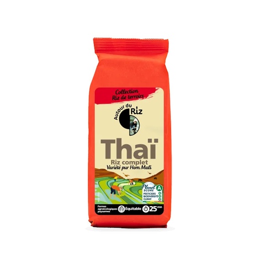 [AUT3903007] Riz Thaï complet - commerce équitable BIO 12  x 500 gr