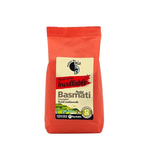 [AUT3904006] Riz Basmati complet étuvé BIO 12 x 500 gr