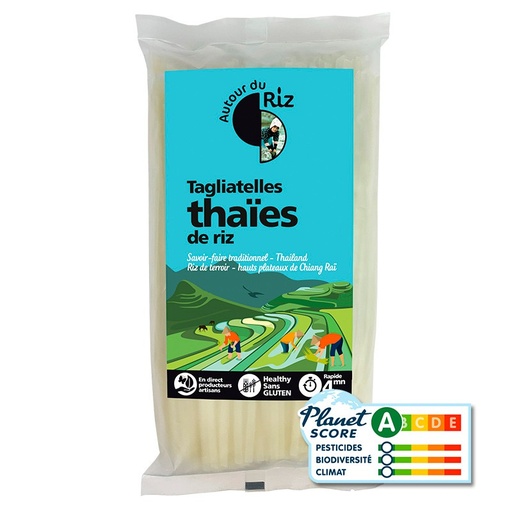 [AUT5951] Tagliatelles Thaïes de riz blanc BIO 12  x 400 gr