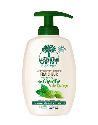 [AV28857] Crème lavante mains aux extraits de Menthe et Basilic 6 x 300ml