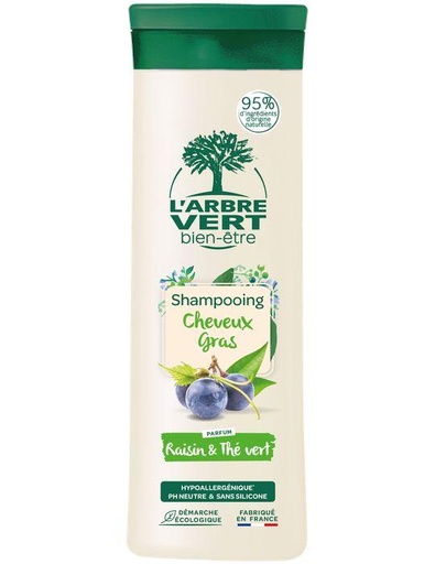 [AV28887] Shampooing DETOX (raisin et thé vert) : cheveux gras 6 x 250ml