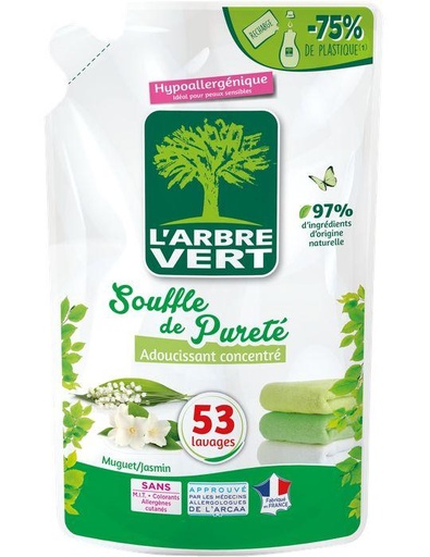 [AV29026] Recharge adoucissant Végétal Touch (Souffle de Pureté) 8 x 800ml