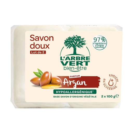 [AV29565] Savon doux argan 24 x (2 x100 g)