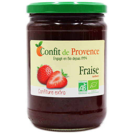 [CDP4859] Confiture Extra - Fraise BIO 650 gr — Carton de 6 pces