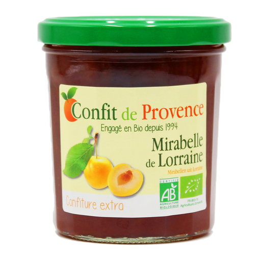 [CDP5463] Confiture Extra - Mirabelle de Lorraine BIO 370 gr — Carton de 6 pces