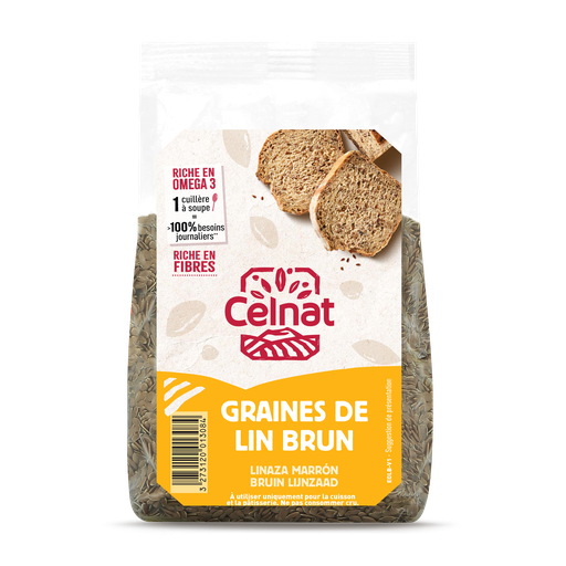 [CE40030022] Graines de lin brun BIO 8 x 250 gr