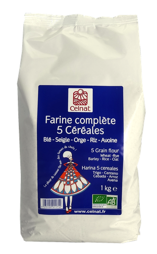 [CE4007005] Farine complète 5 céréales BIO 6 x 1kg