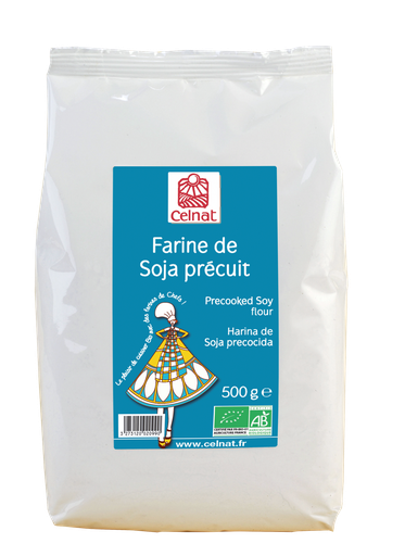 [CE40070151] Farine de soja précuit BIO 6 x 500 gr