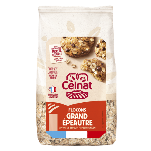 [CE4012006] Flocons de grand épeautre BIO 500 gr — Carton de 6 pces