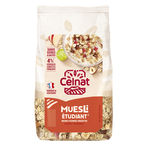 [CE4013002] Muesli étudiant BIO 500 gr — Carton de 12 pces