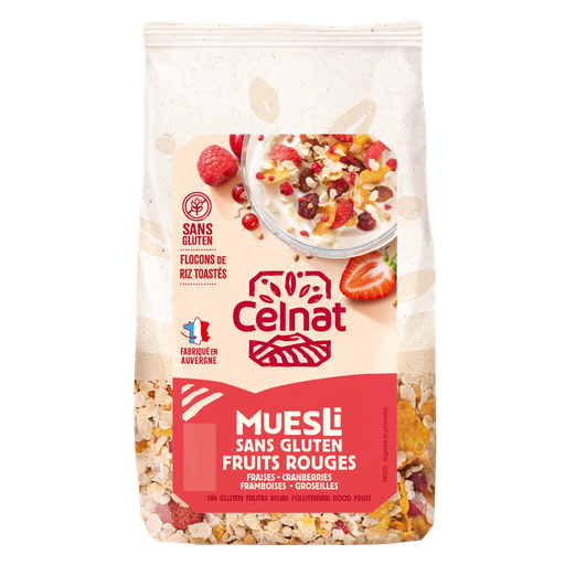[CE4013007] Muesli sans gluten fruits rouges BIO 6 x 375 gr