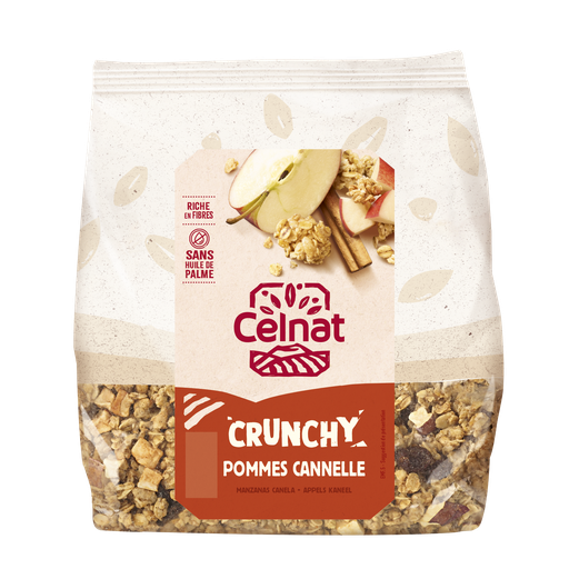 [CE4013023] Crunchy pomme cannelle BIO 500 gr — Carton de 6 pces